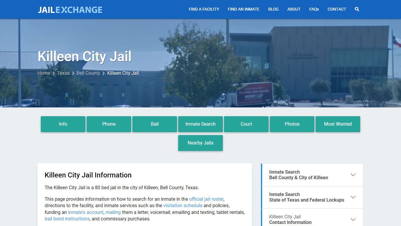 Killeen City Jail, TX Inmate Search, Information - Jail Exchange