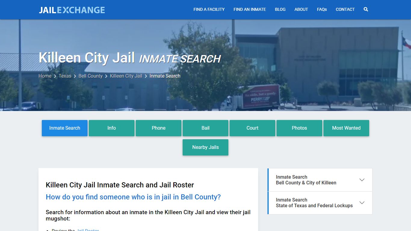 Inmate Search: Roster & Mugshots - Killeen City Jail, TX - Jail Exchange